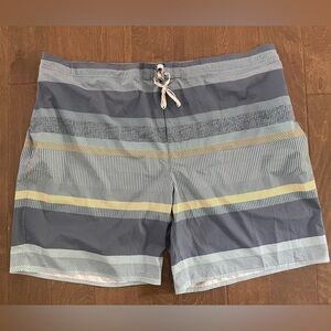 True Nation Striped Beach Vacation Swim Trunks Size 5XL